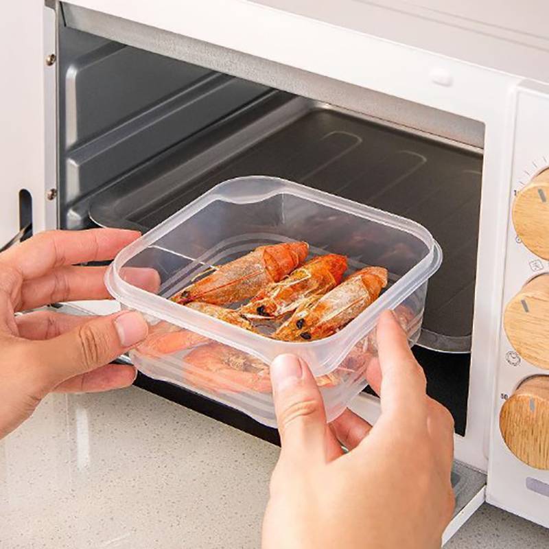 Caixa De Armazenamento De Geladeira Organizador Carne Frutas Vegetais Recipiente De Alimentos Selado Fresca Com Tampa Ac