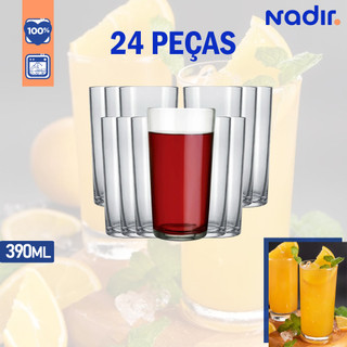 24 Copos Long Drink Bar Nadir 390ml