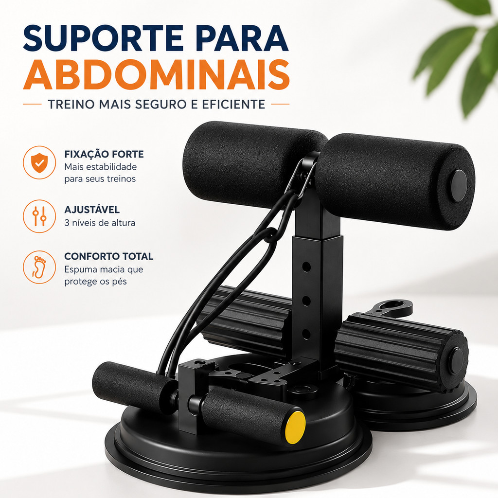 Aparelho Abdominal Suporte fitness unissex ventosa muscular abdominal dispositivo
