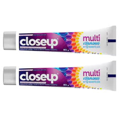 Kit 2 Creme Dental Closeup Multi Vitaminas +12 Benefícios Fresh 85g