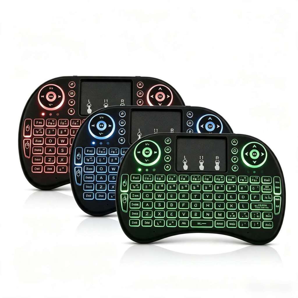 Mini Teclado Controle Sem Fio Para Smart Tv Tv Box Pc Opere Em Até 10 Metros Do Seu Dispositivo