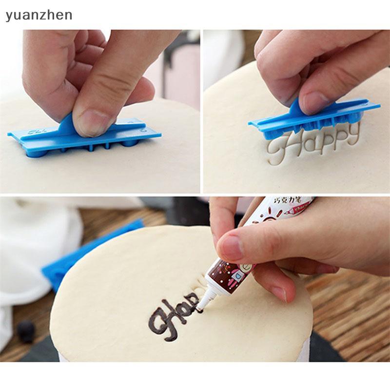 6 Pçs/set Letras De Plástico Molde Feliz Aniversário Melhores Desejos Moldes De Cozimento Decoração