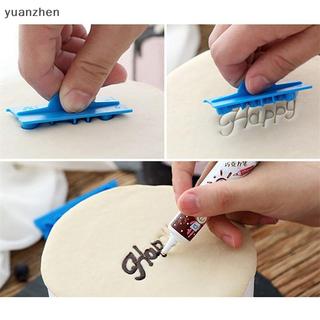 6 Pçs/set Letras De Plástico Molde Feliz Aniversário Melhores Desejos Moldes De Cozimento Decoração