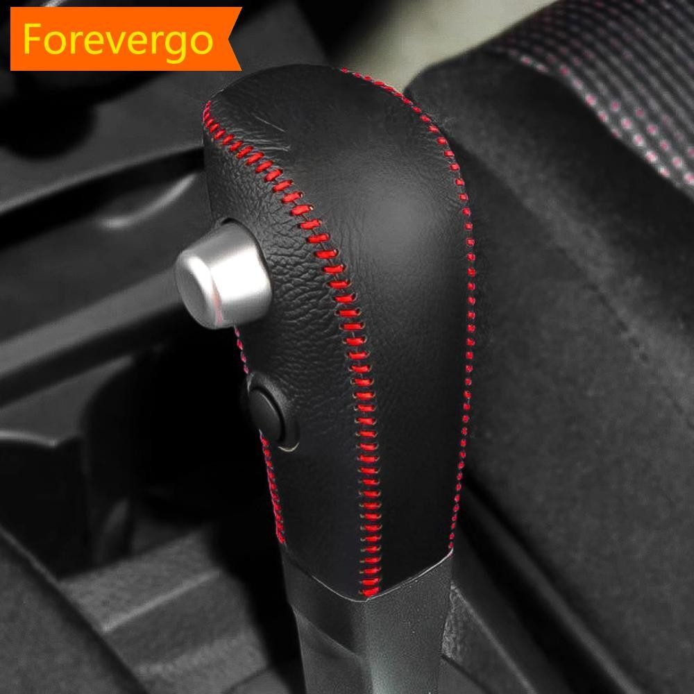 Capa de Couro para Manopla de Câmbio Forevergo, Proteção para Nissan Tiida Livina Sentra Sylphy Bluebird 2006-2010 2YCU