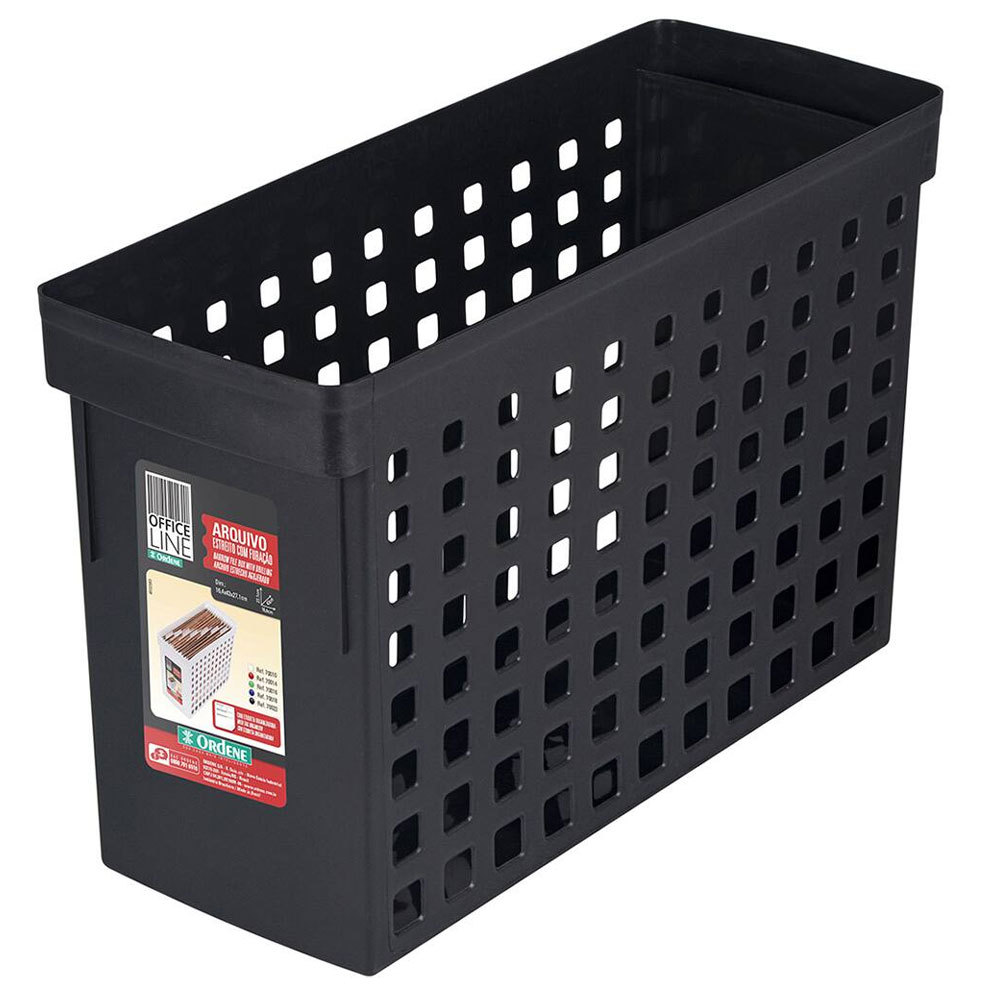Arquivo estreito preto para pastas suspensas 70022 Ordene