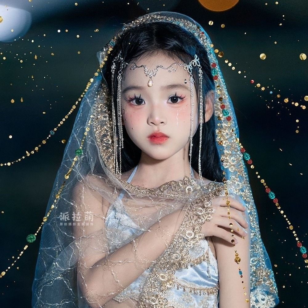Acessórios de cabelo infantis de cristal, novos acessórios de noiva, acessórios Hanfu, adorno de cabeça de princesa ocid
