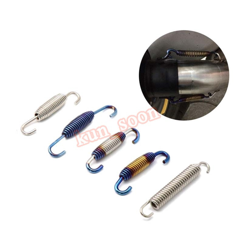 Tubos de Escape para Motocicleta, Meias Molas, Laços, Conector de Aço Inoxidável, Peças de Reposição Modificadas XCA4