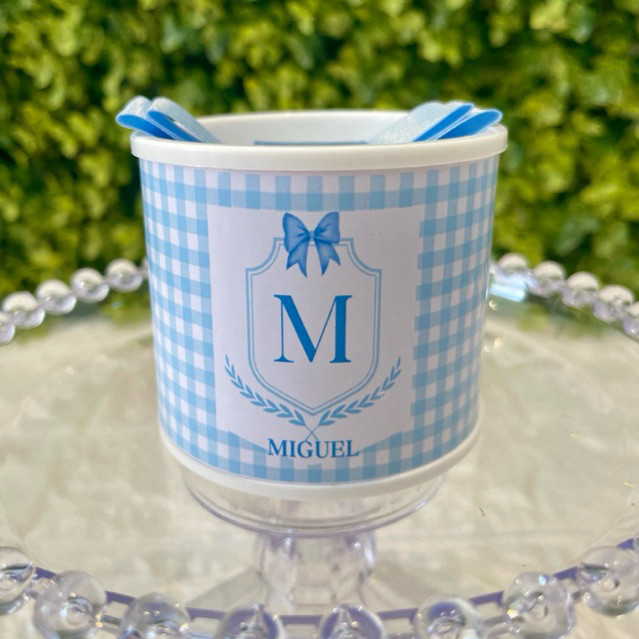 Kit Tubo Lata Personalizada Lembrancinha Festa Infantil Aniversário Casamento Batizado Chá de Bebê 5x6