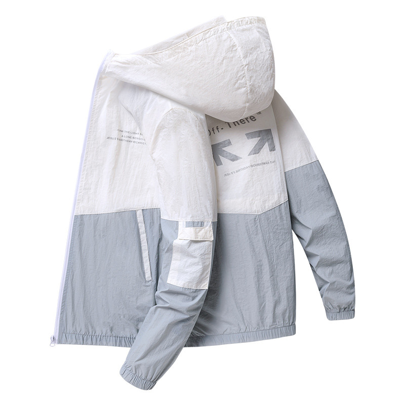 Protetor solar roupas masculinas mulheres Ultra-fino respirável jaqueta de seda gelo roupas de pesca masculino à prova d