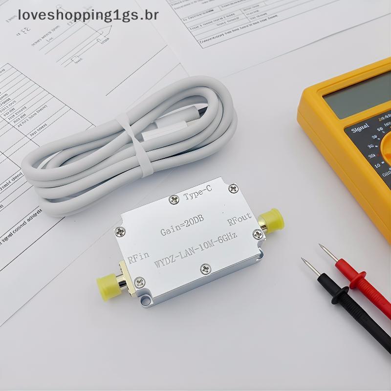 Amplificador De Baixo Ruído 20dB Ganho 10MHz-6GHz Módulo Receptor Melhora A Alimentação Da Câmera E Sinal De Rádio GPS T