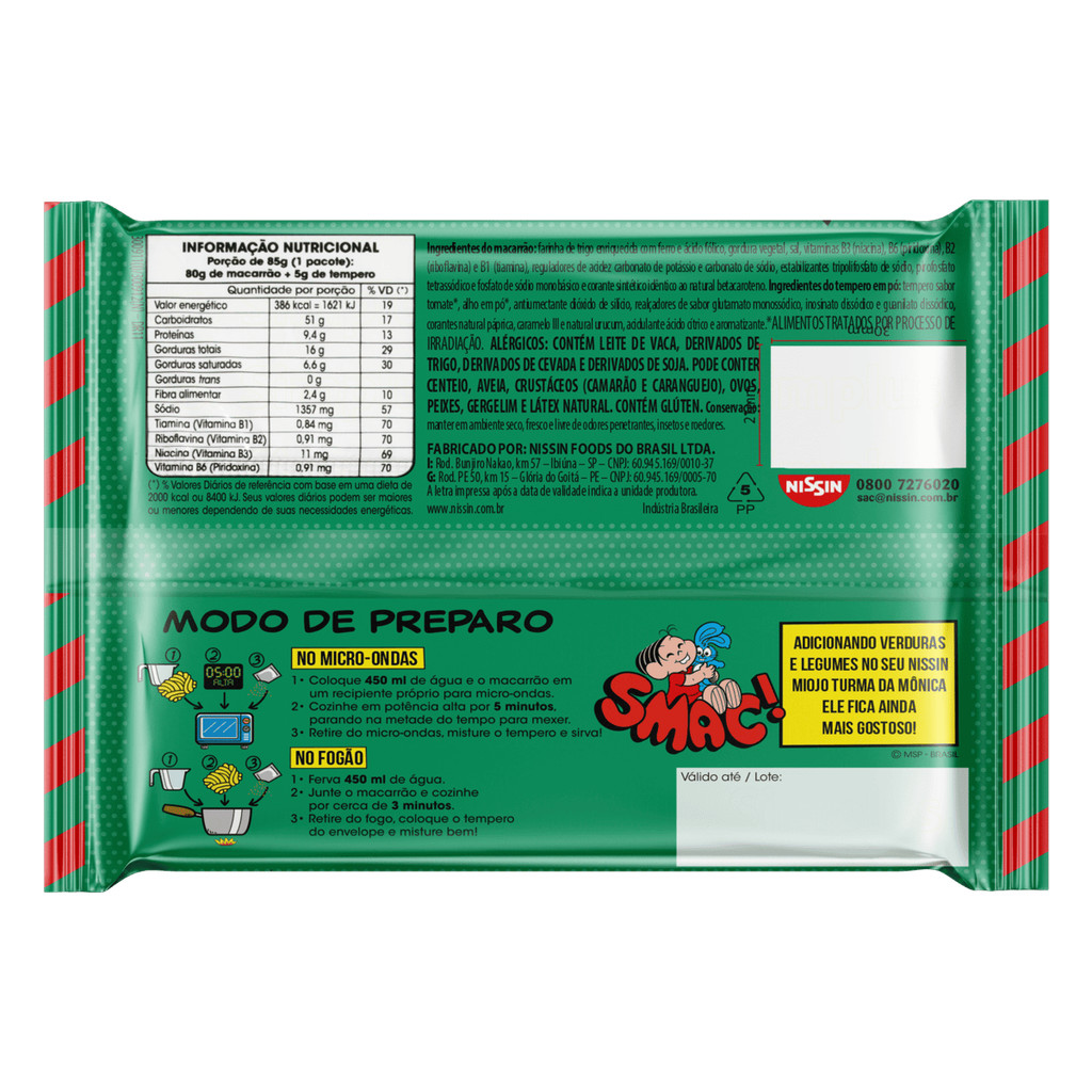 Nissin Macarrão instantâneo sabor tomate Lámen 85g · foto 2