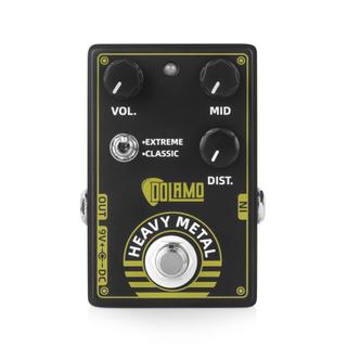 lightdot.br Pedal de efeitos de guitarra Dolamo Heavy Metal Alto ganho Distortion Volume/Mid DC 9V 6,35mm Interface de