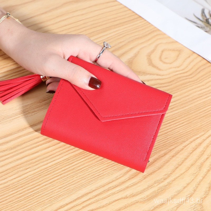 Bolsa Carteira Louca Feminina , Fina , Curta , Porta-Cartões , Compacta , De Negócios Para Itens Essenciais