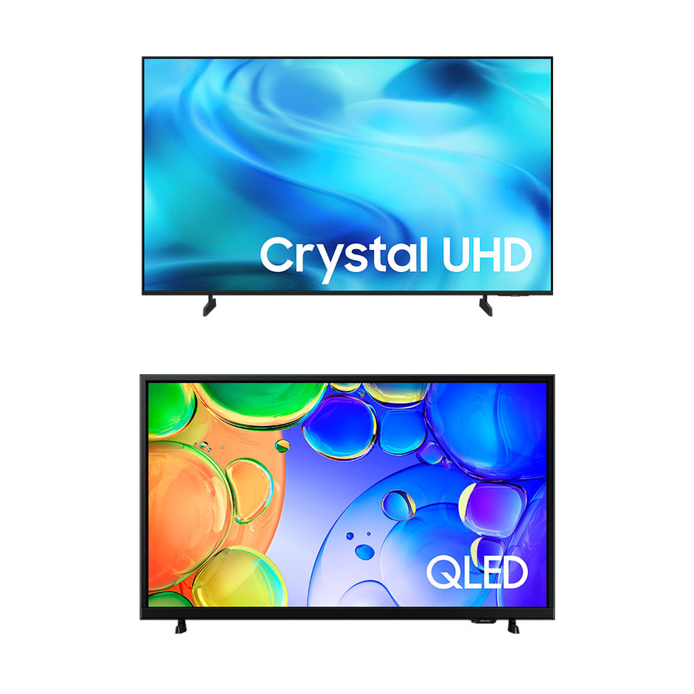 Samsung Smart TV 58" Crystal UHD 4K U8000H + Samsung Smart TV 43" QLED Full HD