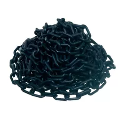 Corrente plástica de 6 mm pacote com 10 metros preto DM