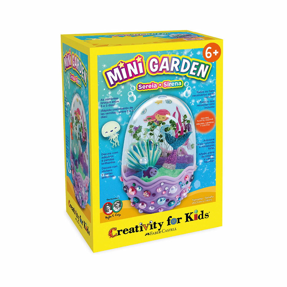 Mini Jardim Mágico Encantado de Sereia Creativity for Kids 6243900 Faber-Castell