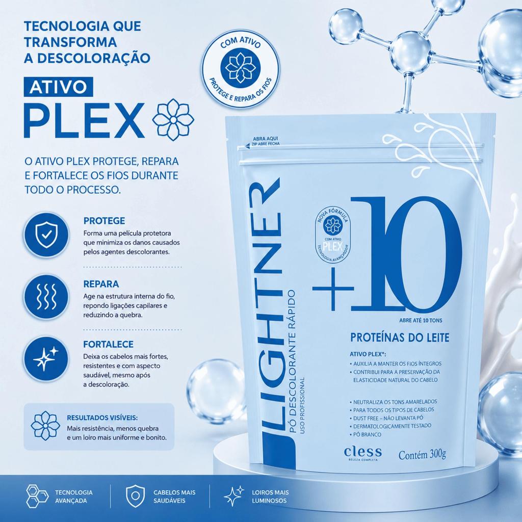 Pó Descolorante Capilar Proteína do Leite Lightner 20g · foto 2