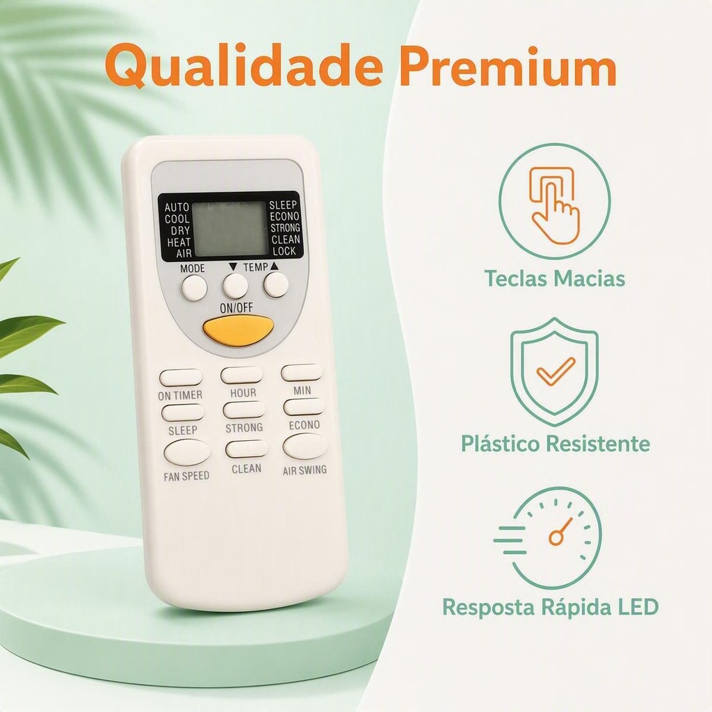 Controle Remoto Ar Condicionado York Komeco Rheem Zh/jt-03 — imagem 2 de 2