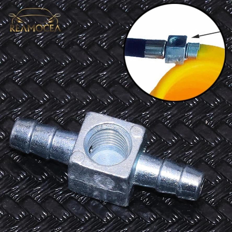 Remocea 1x Carro Liga De Zinco Tubo Link 3 Vias Conector Pneu Roda Mandril Ar Inflator Bomba Válvula Clipe Braçadeira Ad
