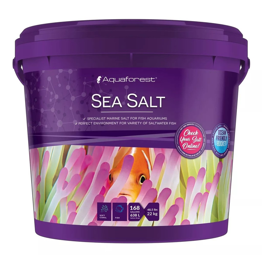 Sal Aquaforest Sea Salt 22kg Corais Menos Exigentes