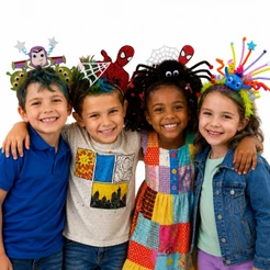 Tiara Infantil Dia Cabelo Maluco Escolar Divertida Modelos
