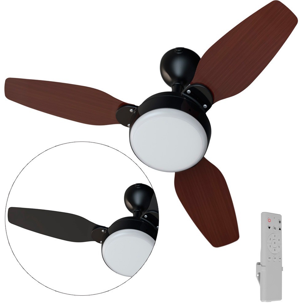 Ventilador de teto Led 3 pás Inverter dupla face com controle remoto - Legacy Ve