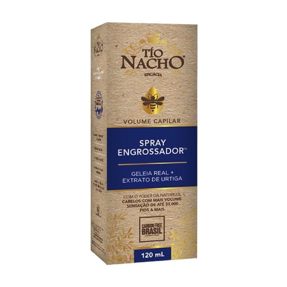 Tônico Tio Nacho Spray Engrossador 120ml