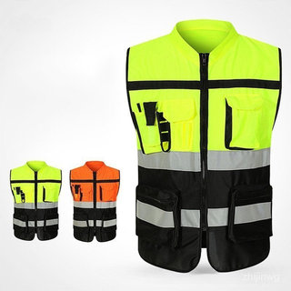 Colete Refletivo de Alta Visibilidade para Trabalho, Roupas de Proteção para Motocicleta, Construção Noturna, Vestuário 