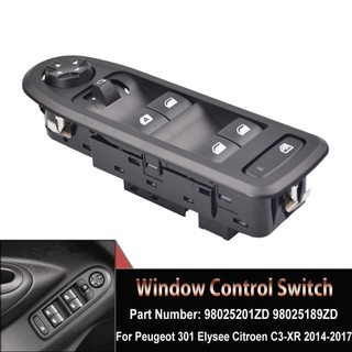 98025189ZD Interruptor De Janela Elétrica Mestre Frontal Para Peugeot 301 Elysee Citroen C3-XR 2014 2015 2016 2017 98025