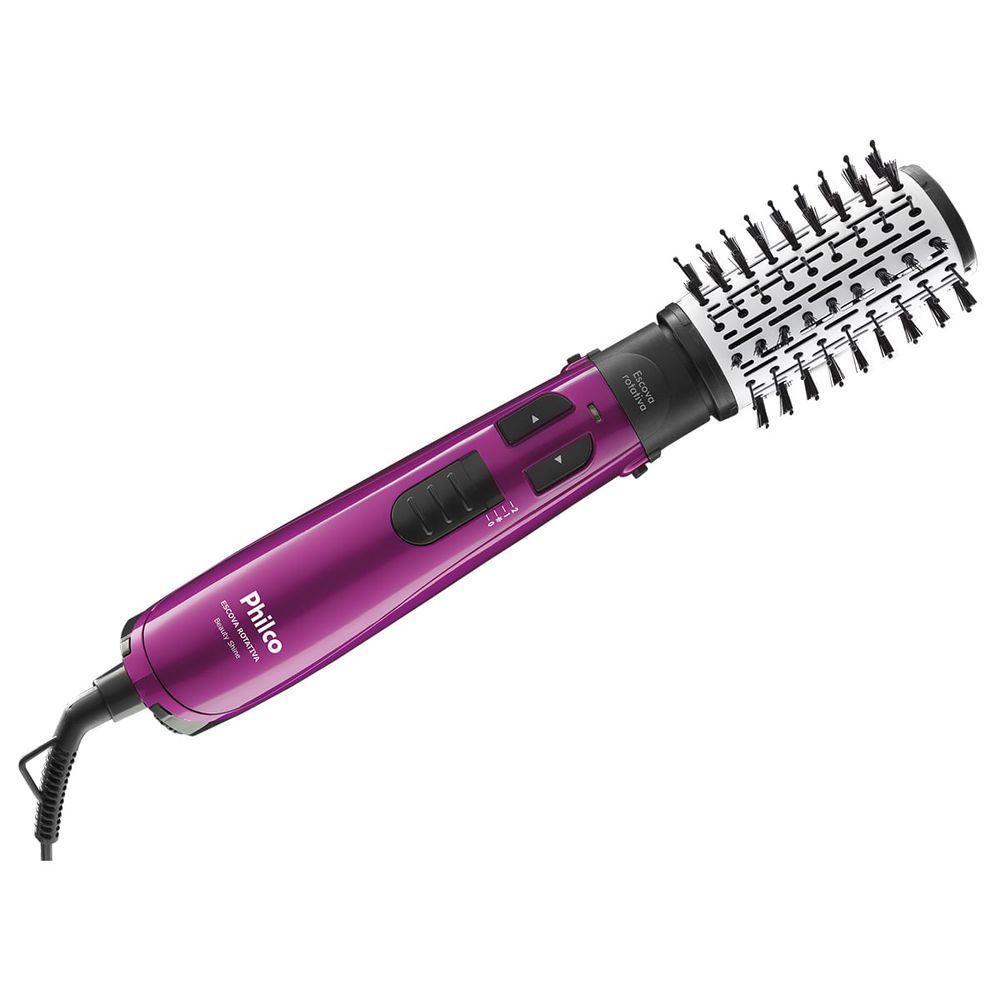 Escova Rotativa Beauty Shine PEC07R 1100W Lilás Philco 220V Uso Doméstico