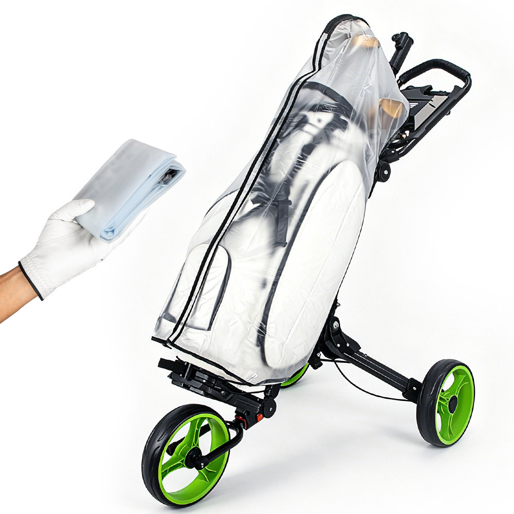 Transparente transparente saco de golfe caso protetor à prova dwaterproof água dobrável clube capa chuva saco de remessa