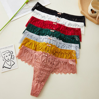 Calça T de renda de cintura baixa feminina respirável com calcinha sem costura feminina novo estilo
