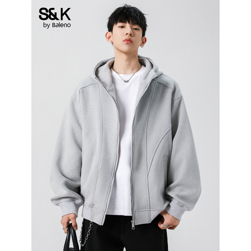 Benilo SK Outono Cardigan Com Capuz Moletom Masculino 2026 Novo Estilo Masculino Americano Solto Jaqueta Esportiva Homen