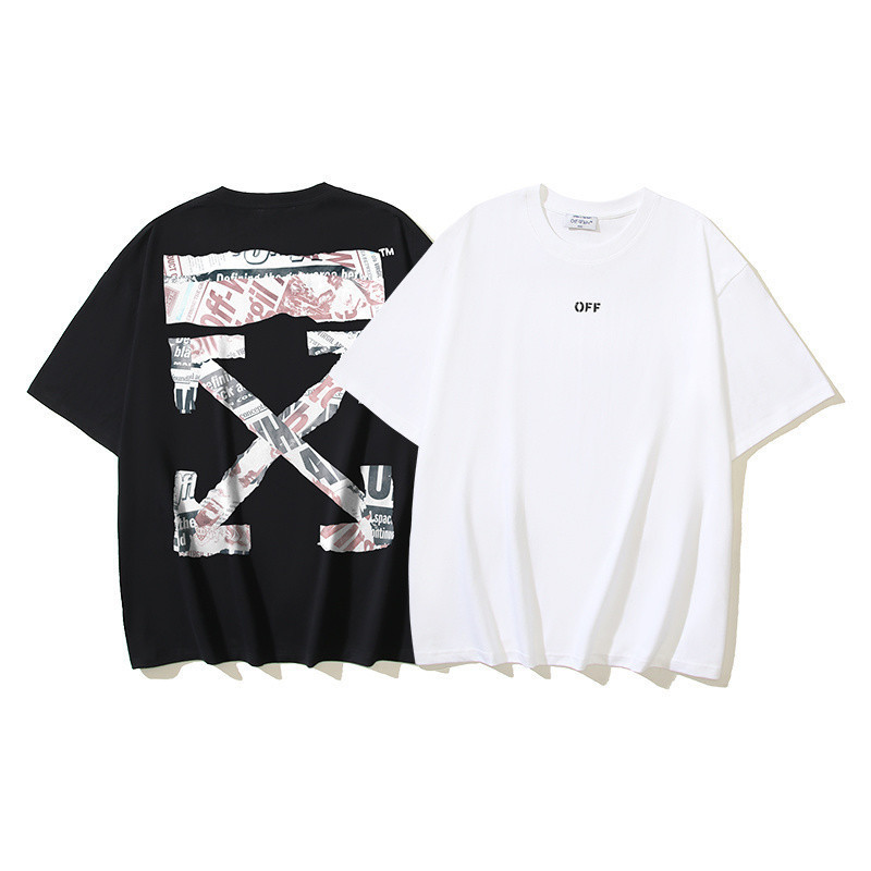 Camisetas Masculinas da Moda 2026, Estampa de Jornal e Flecha, Camiseta de Algodão 260g, Camiseta Oversize Unissex Kj UP