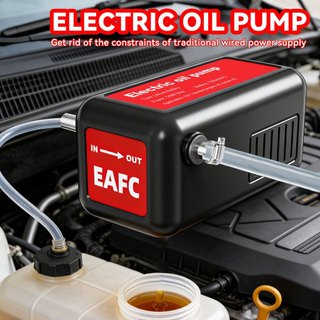 Bomba de óleo elétrica portátil sem fio de alta potência EAFC, DC 21V, óleo de Motor de fácil transporte, óleo bruto e c