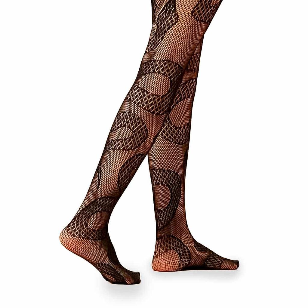 Fantasia de Halloween Feminino Meia Calça Arrastão de Cobra · foto 2