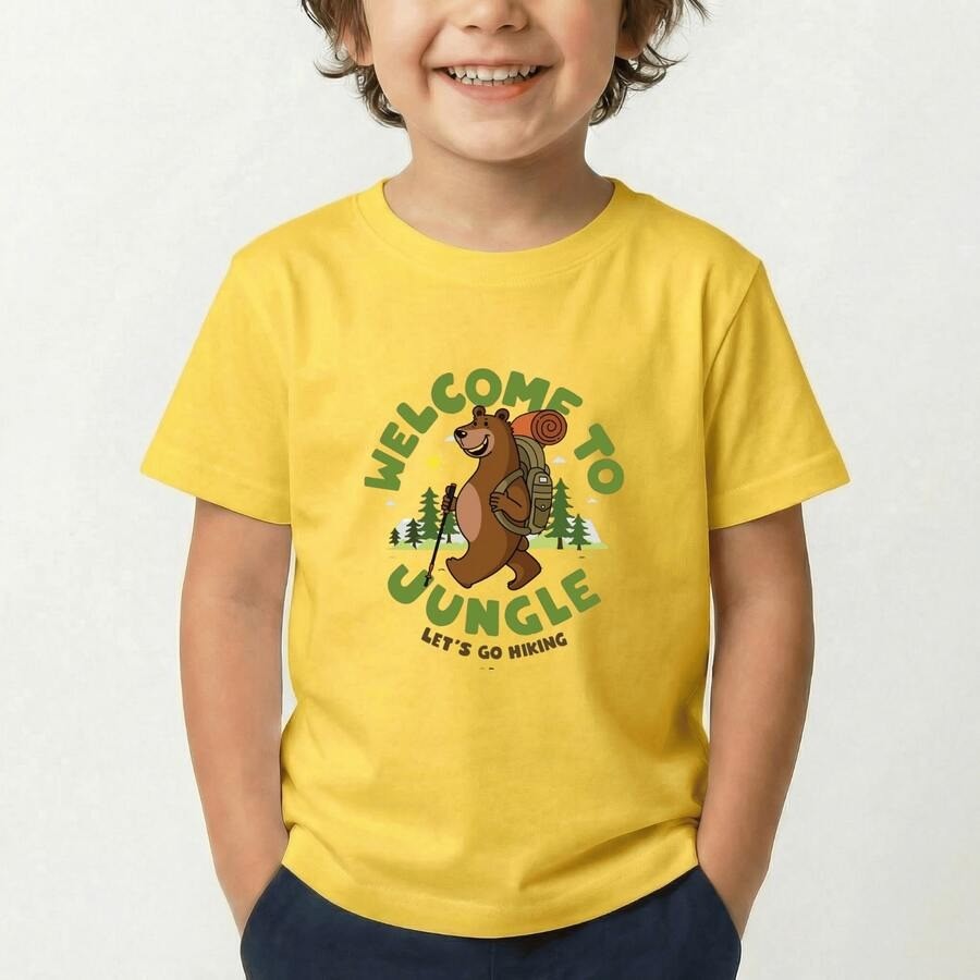 Camiseta Infantil Menino Estampada Dinossauro 100% Algodão de Alta Qualidade