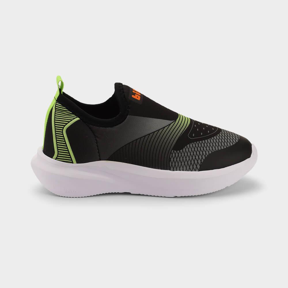 Tênis Escolar Infantil Masculino Bibi Volt 2.0 Preto e Verde