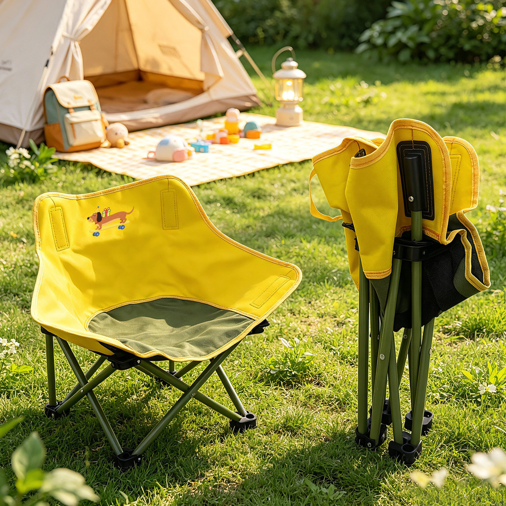 [Novo produto] Cadeira dobrável ao ar livre Cadeira de acampamento Cadeira de lua Cadeira de praia Cadeira dobrável de p