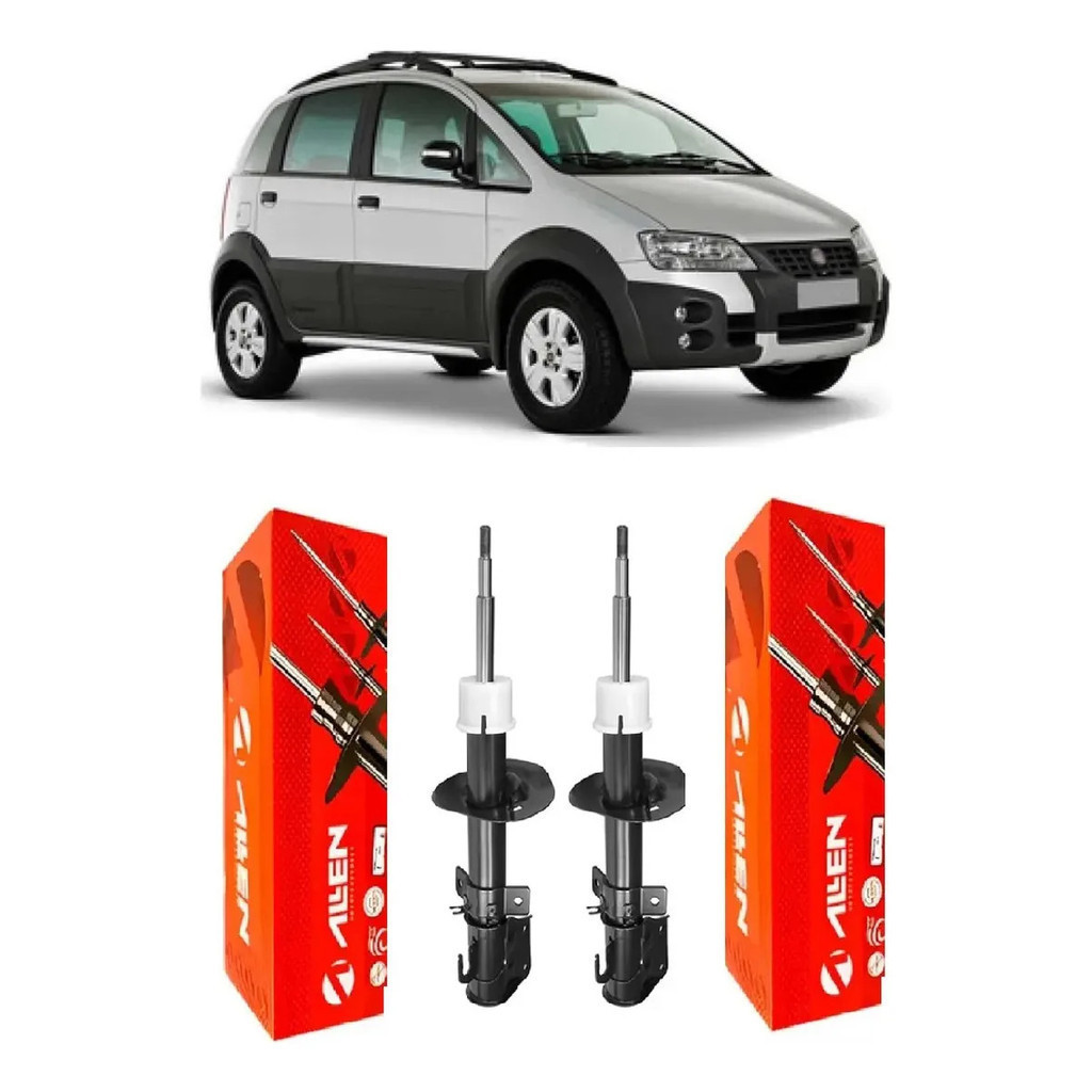 Par Amortecedor Dianteiro Fiat Idea Adventure 2006 Até 2016