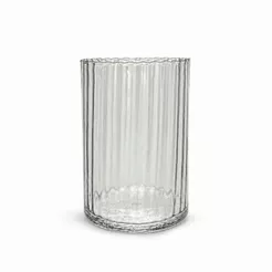Vaso Decorativo de Vidro Canelado para Flores e Arranjos