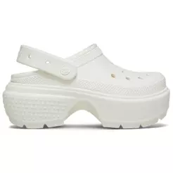 Sandália crocs stomp clog chalk