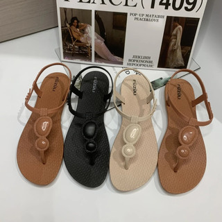 Sandálias romanas femininas de verão, modelo novo e moderno, sandálias rasas e respiráveis, sandálias de praia e chinelo