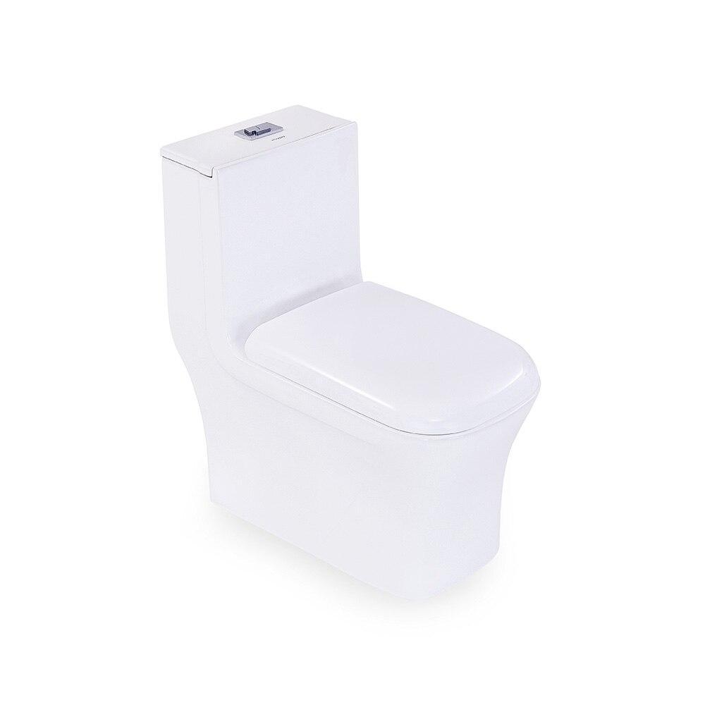Kit Vaso Sanitário Monobloco Modaza Domus, Duplo Acionamento 3/6 Litros, Branco