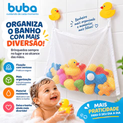 Organizador de Brinquedos para o Banho com Ventosa - Buba