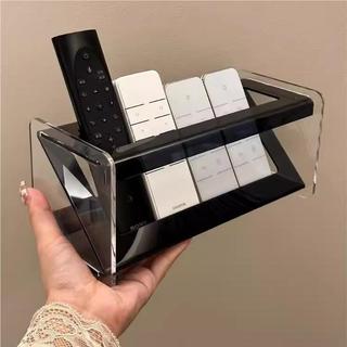 Organizador de mesa em acrílico, estilo ins, caixa para guardar controles remotos de TV e ar-condicionado, porta-canetas