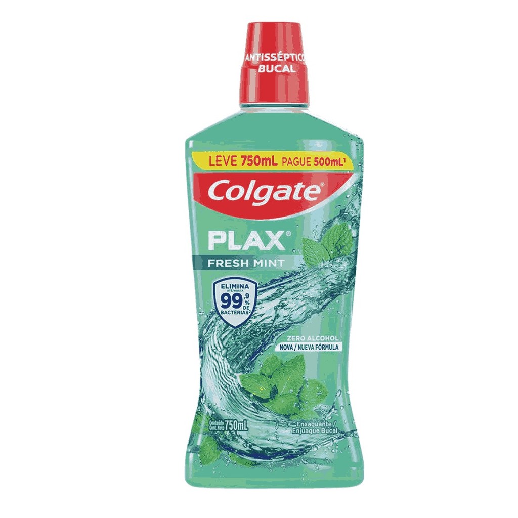 Enxaguante Bucal Colgate Plax Fresh Mint 750ml