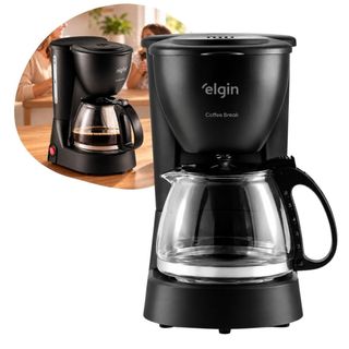 Cafeteira Elétrica 220v 15 Xícaras Elgin 600ml Coffee Break Preta 600ml Resistente