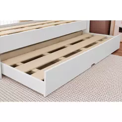 Cama Auxiliar Solteiro Premium II Branco - Conquista