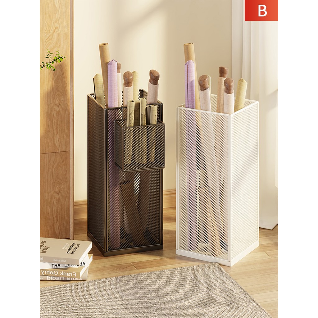 Rack de armazenamento de guarda-chuva, porta doméstica, balde de guarda-chuva comercial, ferramenta útil, rack de armaze